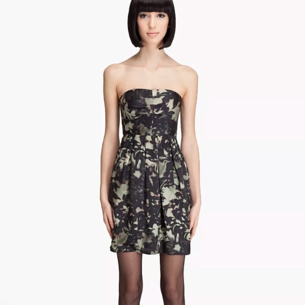 Theory Silk Strapless Dress
